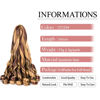 Picture of French Curly Braiding Hair,16Inch 8Pack Loose Wavy Bouncy Braiding Hair Extensions P27/33 75g/Pack French Curls Synthetic Hair Extensions(16 Inch,8 Packs,P27/33)