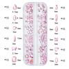 Picture of HNUIX Nail Rhinestones - 2920pcs 3D Multi Shape Size Crystal, Light Pink Nail Gems, Flat Back, with Kit, for Nail Art, DIY Decorations
