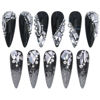 Picture of HNUIX Nail Rhinestones - 2920pcs 3D Multi Shape Size, Silver Nail Gems, Flat Back, with Kit, for Nail Art, DIY Decorations
