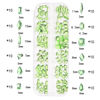 Picture of HNUIX Nail Rhinestones - 2920pcs 3D Multi Shape Size, Light Green Nail Gems, Flat Back, with Kit, for Nail Art, DIY Decorations