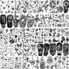 Picture of Bilizar 48 Sheets 3D Small Temporary Tattoos For Kids Women Neck Girls Arm Boys, Temp Tiny Halloween Tattoo Stickers Men Spider Cross Scorpion Snake Tiger Lion, Flower Ghost Skull Fake Tatoos Acnhor