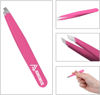 Picture of Amorux Eyebrow Tweezers For Women Facial Hair Professional hair removal Stainless Steel Tweezers for Ingrown Facial Hair, Splinter, and Daily Beauty (Black) (Pink)