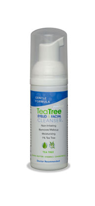 Picture of EYEECO Gentle Tea Tree Oil Foaming Facial Cleanser - 1.6oz - Non-Irritating Eyelid Cleanser & Face Wash with Tea Tree, Chamomile & Shea Butter