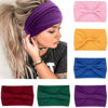 Picture of IVARYSS Wide Headbands for Women, Cute Bright Knotted Head Wraps Turbans, Large African Style Head Bands Hair Accessories, 6 Pack