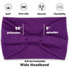 Picture of IVARYSS Wide Headbands for Women, Cute Bright Knotted Head Wraps Turbans, Large African Style Head Bands Hair Accessories, 6 Pack