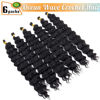 Picture of Eerya Ocean Wave Crochet Hair 18 Inch 6 Packs Deep Wave Crochet Hair for Black Women Synthetic Wavy Curly Braiding Hair for Boho Braids (18 inch,1B)
