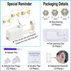 Picture of VitaCool Ear Piercing Kit Disposable Ear Cartilage Piercing Gun Kit with Sterile Multi-sized CZ Studs Easy and Safe Earring Self Piercing Kit for Yourself Use at Home (Style C-CZ-2/3/4mm+)