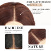 Picture of AISI HAIR Copper Blonde Wig for Women, Long Wavy Copper Lace Hairline Wig, 26 Inch Middle Part Synthetic Wig for Daily Party