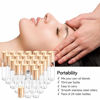 Picture of PrettyCare Essential Oil Roller Bottles 10ml (24 Pack Clear Glass Bottle with Gold Cap, 4 Extra Roller Balls，48 Labels, 2 Openers, 2 Funnels Roller Balls For Essential Oils, Roll on Bottles