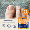 Picture of Toenail Fungus Treatment Extra Strength - (Medium) 32 Nighttime Hydrogel Patches for Overnight Toenail Repair - Visible Results in 8 Hours - Fungal Nail Patches for Toenail Fungus Relief