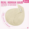 Picture of YoungSee Platinum Blonde Tape in Extensions Human Hair 24 Inch Seamless Tape in Hair Extensions Human Hair Platinum Blonde Tape on Hair Extensions Human Hair Blonde for Long Hair 20pcs 50g