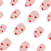 Picture of Valentines Press on Nails Medium Almond Fake Nails with Red Heart Designs White French tips False Nails Glossy Heart Nails Reusable Valentines Day Nails for Women Girls Holiday Manicure 24pcs
