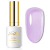 Picture of Imtiti Jelly Gel Polish - 0.5 Fl Oz Lavender Purple Jelly Gel Nail Polish - Soak Off LED U V Nail Art Starter Manicure Salon Kit