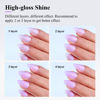 Picture of Imtiti Jelly Gel Polish - 0.5 Fl Oz Lavender Purple Jelly Gel Nail Polish - Soak Off LED U V Nail Art Starter Manicure Salon Kit
