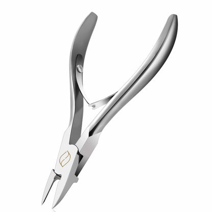 Picture of FERYES Toenail Clippers Straight Blade for Thick Toenails, Nail Clippers for Thick and Ingrown Nails - High Temperature Forging Stainless Steel Toe Nail Tools
