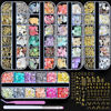Picture of editTime 5 Boxes 3D Nail Art Crushed Sea Shell Irregular Iridescent Natural Abalone Seashell Slices Starfish Metal Sea Star Conch Moon Triangle Rivet Gems(sea shell kit)