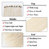 Picture of Leeven 18 Inch Blonde Synthetic Dreadlock Extensions 40 Strands Single Ended Crochet Dreads Extensions Handmade Soft 0.6 cm Width Loc Extensions for Women Men
