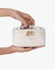 Picture of Pocmimut Makeup Bag,PU Leather Clear Makeup Bag Travel Makeup Bag Car Essentials for Women,Travel Essentials Cosmetic Bag Organizers(Beige)