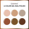 Picture of CANNI 6Pcs 9ml Hema-Free Nude Brown Fall Gel Nail Polish Set- Dark Brown Fall Colors Gel Polish Kit DIY at Home Salon Christmas New Year's Gifts for Girls