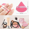 Picture of CUPID CARE 6 Pcs Powder Puff with 2 Travel Cases, Setting Powder Puffs for Face Powder and Foundation, Velour Makeup Puff for Loose Powder Body Powder, Skin-Friendly, Beauty Makeup Tools-Pink/Red