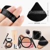 Picture of CUPID CARE 6 Pcs Triangle Powder Puff with 2 Travel Cases, Setting Powder Puffs for Face Powder and Foundation, Velour Makeup Puff for Loose Powder Body Powder, Skin-Friendly, Beauty Makeup Tools