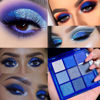 Picture of AMY'S DIARY Blue Eyeshadow Palette Glitter Eye shadow Makeup,Navy Blue Eyeshadow Shiny Sparkle Shimmer Glitter blue Eyeshadow Waterproof Pallete,royal blue Glitter Blue Eye Eyeshadow Make Up
