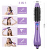 Picture of Hot Air Brush, Aima Beauty Salon One-Step Hair Dryer and Volumizer, 4-in-1 Hair Dryer Brush, Hair Styling Tools, Purple-Round