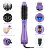 Picture of Hot Air Brush, Aima Beauty Salon One-Step Hair Dryer and Volumizer, 4-in-1 Hair Dryer Brush, Hair Styling Tools, Purple-Round