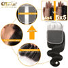 Picture of QT Hair 5x5 Lace Closure 20inch Human Hair Body Wave 5x5 Transparent Lace Closure Can Make Wig for Women Pre Plucked with Baby Hair Lace Closure Soft and Smooth Natural Black Color