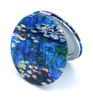Picture of Aeisage Small Handbag Mirror Compact Mirror for Girls Purse Mirror Folding Pu Leather Floral Mirror Compact Claude Monet Water Lilies Unique Gift for Sister