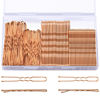 Picture of TsMADDTs Hair Pins, 200PCS Rose Gold Bobby U Shaped Hair Pins for Women Styling, Ballet Bun with Box, 2.4IN & 2IN