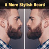Picture of Beard Pencil Filler Kit - 4 Tip Pen and Brush for Men, Facial Hair Enhancer and Mustache Shaper (2 Black Pens)