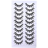 Picture of FARRED Manga Lashes False Eyelashes 10 Pairs Spiky Lashes Wispy Anime Eyelash Japanese Style 16MM Cat Eye Lash Natural Eyelashes Faux Mink Doll Lashes