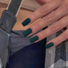 Picture of Matte Dark Green Press on Nails Short Medium Square Glue on Nails Set,KQueenest Solid Color Fake Nails Short Coffin Acrylic Nails Press on Gel Nails for Women Reusable False Nails in 24 Pcs