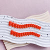 Picture of KQueenest Light Red Press on Nails Short Medium Square Glue on Nails Set, Vivid Color Fake Nails Short Coffin Acrylic Nails, Press on Gel Nails for Women Reusable False Nails in 24 Pcs