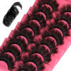 Picture of Eyelashes Fluffy Mink Lashes Dramatic Full Volume False Eyelashes 6D Faux Mink Eye Lash 18mm Long Lashes Pack 8 Pairs by Winifred