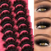 Picture of Eyelashes Fluffy Mink Lashes Dramatic Full Volume False Eyelashes 6D Faux Mink Eye Lash 18mm Long Lashes Pack 8 Pairs by Winifred