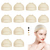 Picture of Dreamlover Nude Wig Cap for Lace Front Wig, Blond Wig Cap for White Women, 12 Pieces