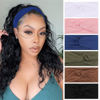 Picture of XTREND 6 Pcs Women's Headbands Twisted Cross Elastic Headbands Yoga Workout Headbands Non-Slip Sweat Soft Headbands Solid Color Simple Versatile Hair Accessory Headbands