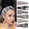 Picture of XTREND 6 Pcs Women's Headbands Twisted Cross Elastic Headbands Yoga Workout Headbands Non-Slip Sweat Soft Headbands Solid Color Simple Versatile Hair Accessory Headbands
