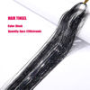Picture of Black Hair Tinsel Kit with Tool 6pcs 1200 Strands Glitter Tinsel Hair Extensions Heat Resistant Sparkling Shiny Fairy Hair Accessories for Women Girls Kids 47Inch