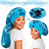 Picture of ROYBENS Long Bonnet Satin Bonnet Silk Bonnet for Sleeping Women, Bonnet with Tie Band Sleep Cap, Silk Hair Bonnet for Braids Curly Hair