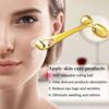 Picture of Yeamon Face Massager, Metal Face Roller Gua Sha Massage Tool for Face Neck Eye Body Skin Care, Facial Roller for Women(Gold)
