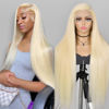 Picture of Alididi 613 13x6 Lace Front Wig Human Hair 200 Density Blonde Wig Human Hair 613 Lace Front Wig Human Hair Straight Lace Frontal Wig Human Hair Pre Plucked With Baby Hair (32Inch, 613 Blonde Wig)