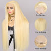 Picture of Alididi 613 13x6 Lace Front Wig Human Hair 200 Density Blonde Wig Human Hair 613 Lace Front Wig Human Hair Straight Lace Frontal Wig Human Hair Pre Plucked With Baby Hair (32Inch, 613 Blonde Wig)