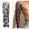 Picture of Full Arm Temporary Tattoos 8 Sheets and Half Arm Shoulder Waterproof Tattoos 8 Sheets, Extra Large Tattoo Stickers for Men and Women (22.83"X7.1")