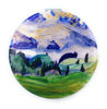 Picture of Aeisage Pretty Compact Mirror for Girls Small Makeup Mirror for Bridesmaids Gift Green Pocket Mirror for Daughter Portable Mirror Teen Erich Heckel Art Deco, Diameter 2.75 inch x 0.4 inch Thickness