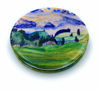 Picture of Aeisage Pretty Compact Mirror for Girls Small Makeup Mirror for Bridesmaids Gift Green Pocket Mirror for Daughter Portable Mirror Teen Erich Heckel Art Deco, Diameter 2.75 inch x 0.4 inch Thickness