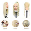 Picture of Opini Mannequin Head with Real Human Hair 80% 26 Inch Hair Mannequins to Practice on Doll Heads for Hair Styling with Clamp and Tools Cosmetology Mannequin Head（ #613 Blond）