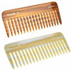 Picture of Giorgio G49 & G30 Large 5.75 Inch Hair Detangling Comb, Wide Teeth for Thick Curly Wavy Hair. Long Hair Detangler Comb For Wet and Dry. Handmade, Saw-Cut, Hand Polished, 2 Pack Ivory/Tortoiseshell